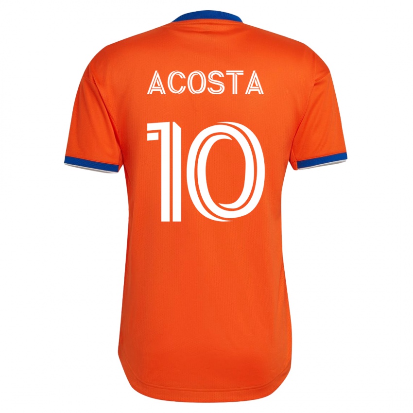 Herren Luciano Acosta #10 Weiß Auswärtstrikot Trikot 2023/24 T-Shirt