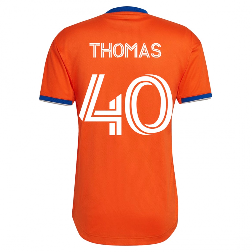 Herren Kai Thomas #40 Weiß Auswärtstrikot Trikot 2023/24 T-Shirt