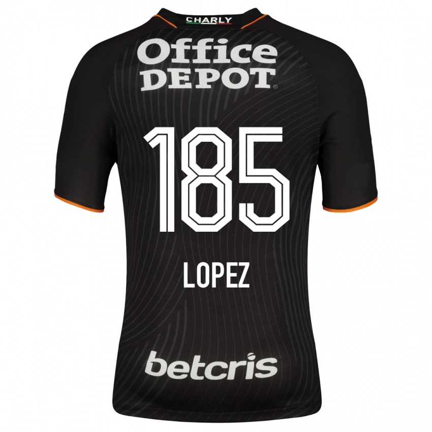Herren René López #185 Schwarz Auswärtstrikot Trikot 2023/24 T-Shirt