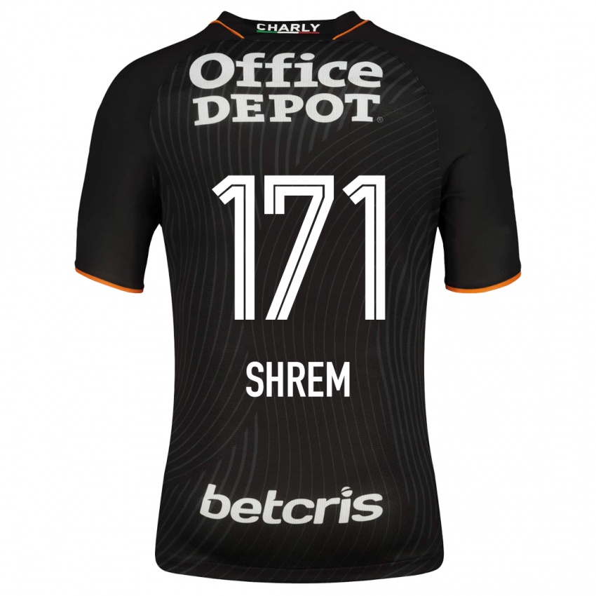 Herren David Shrem #171 Schwarz Auswärtstrikot Trikot 2023/24 T-Shirt