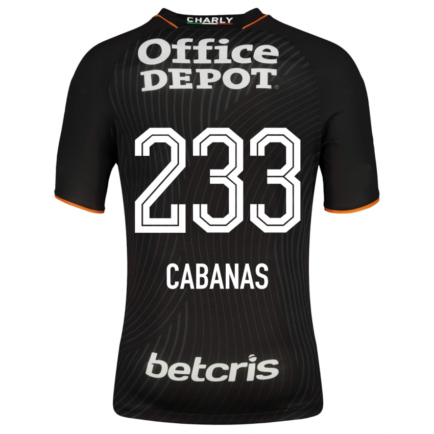 Herren Mauricio Cabañas #233 Schwarz Auswärtstrikot Trikot 2023/24 T-Shirt