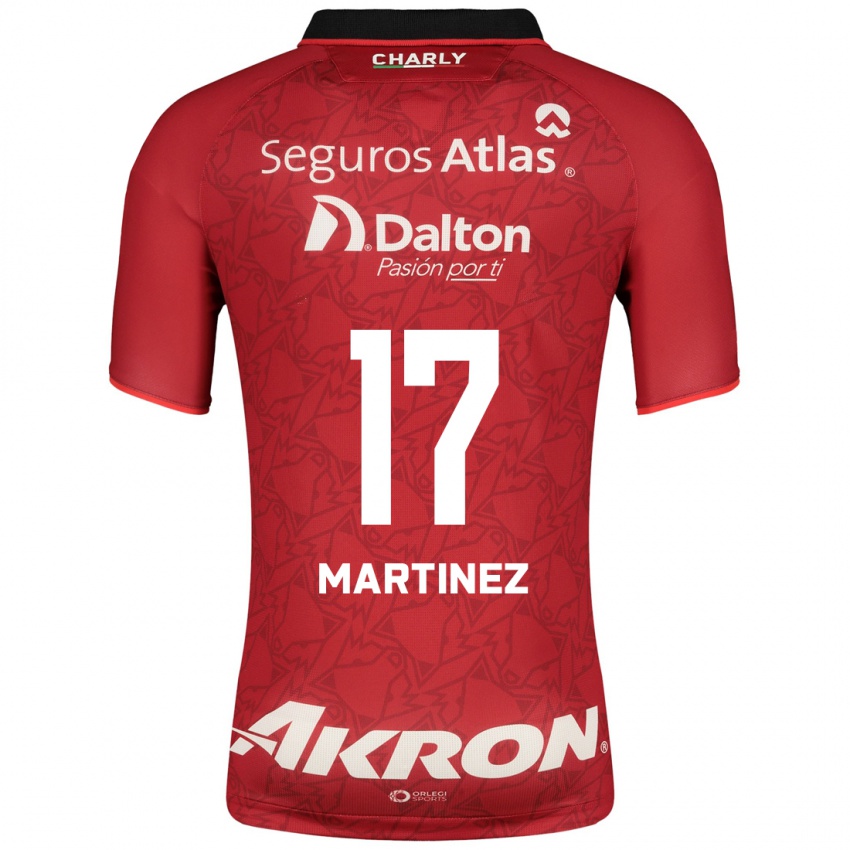 Herren Jaziel Martinez #17 Rot Auswärtstrikot Trikot 2023/24 T-Shirt