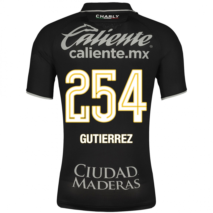 Herren Alan Gutiérrez #254 Schwarz Auswärtstrikot Trikot 2023/24 T-Shirt