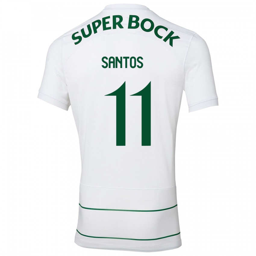 Herren Nuno Santos #11 Weiß Auswärtstrikot Trikot 2023/24 T-Shirt