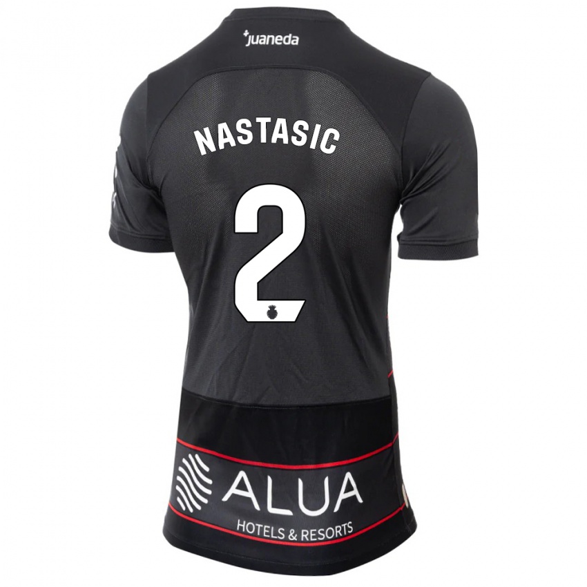 Herren Matija Nastasic #2 Schwarz Auswärtstrikot Trikot 2023/24 T-Shirt