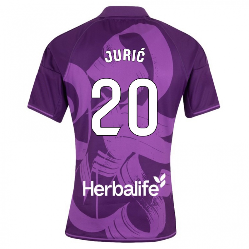 Herren Stanko Juric #20 Violett Auswärtstrikot Trikot 2023/24 T-Shirt