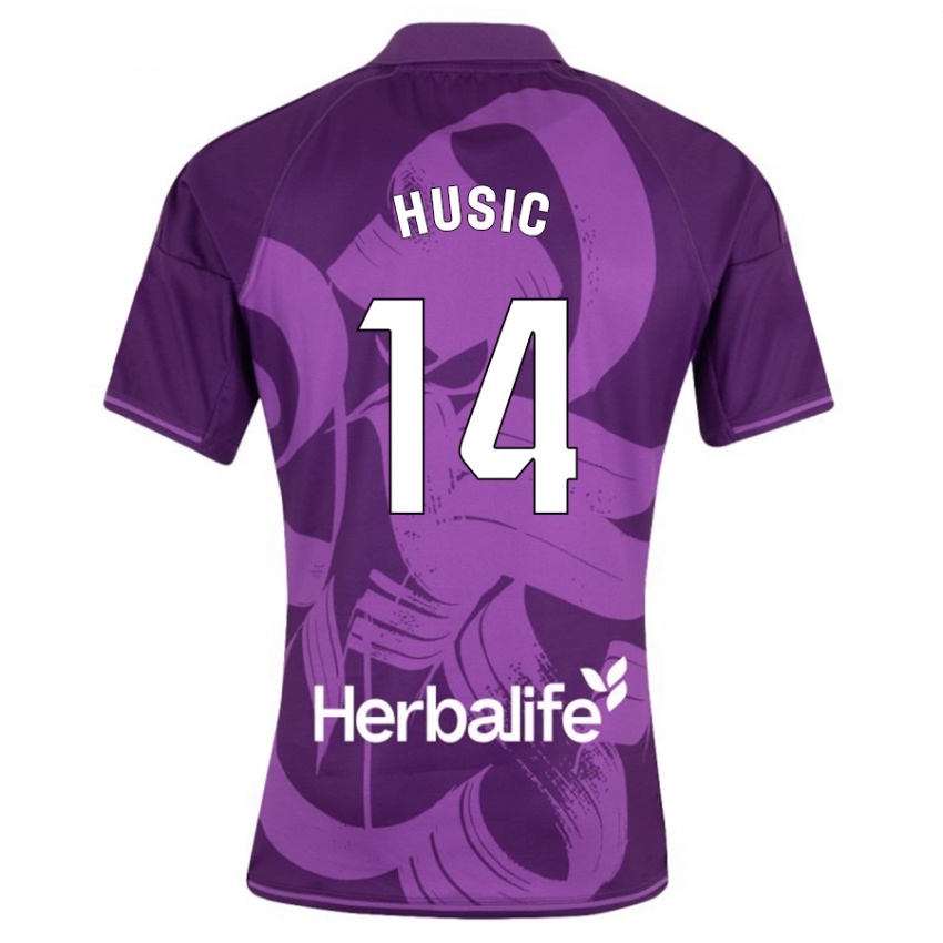 Herren Salih Husic #14 Violett Auswärtstrikot Trikot 2023/24 T-Shirt