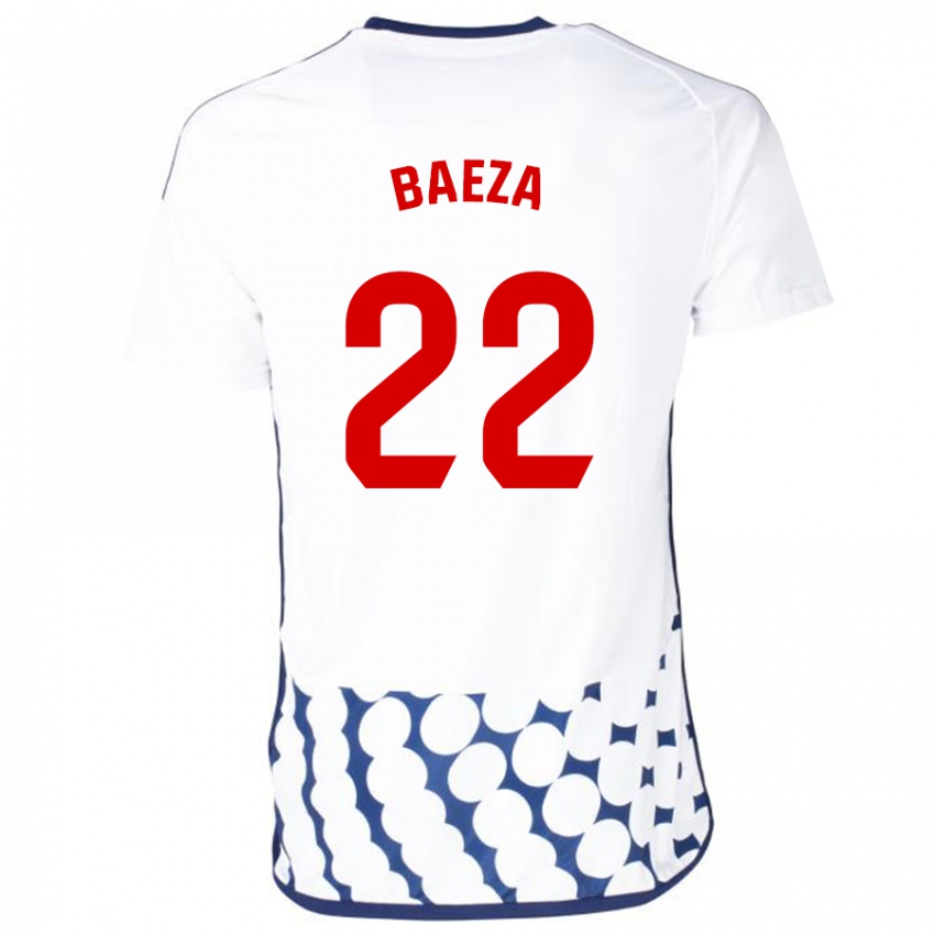 Herren Miguel Baeza #22 Weiß Auswärtstrikot Trikot 2023/24 T-Shirt