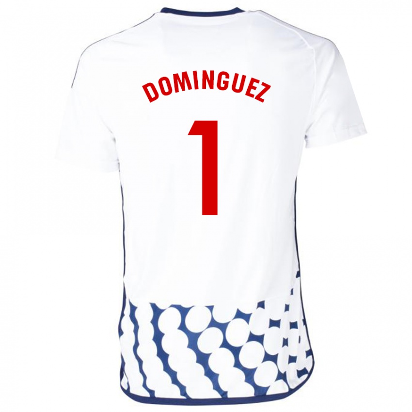 Herren Iago Domínguez #1 Weiß Auswärtstrikot Trikot 2023/24 T-Shirt