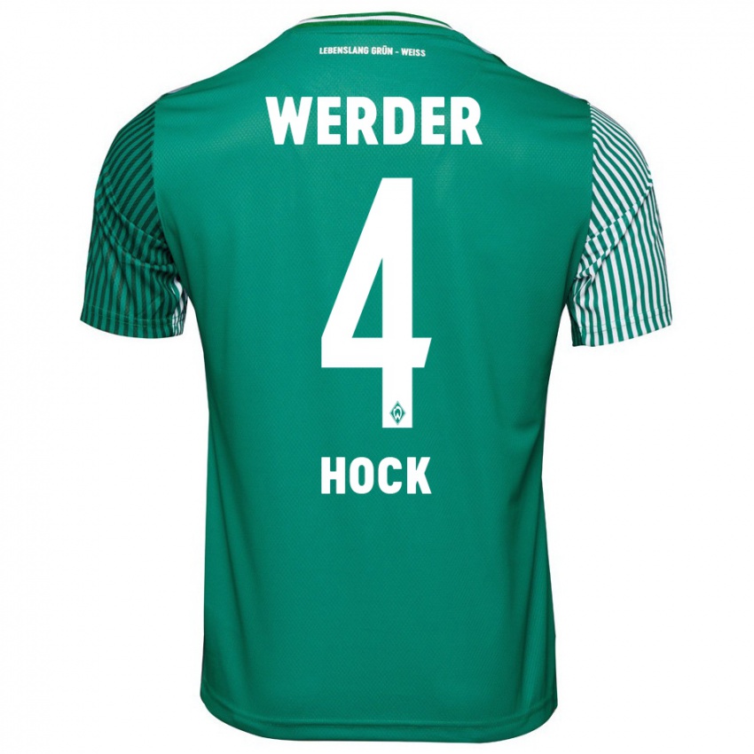 Damen Alexander Höck #4 Grün Heimtrikot Trikot 2023/24 T-Shirt