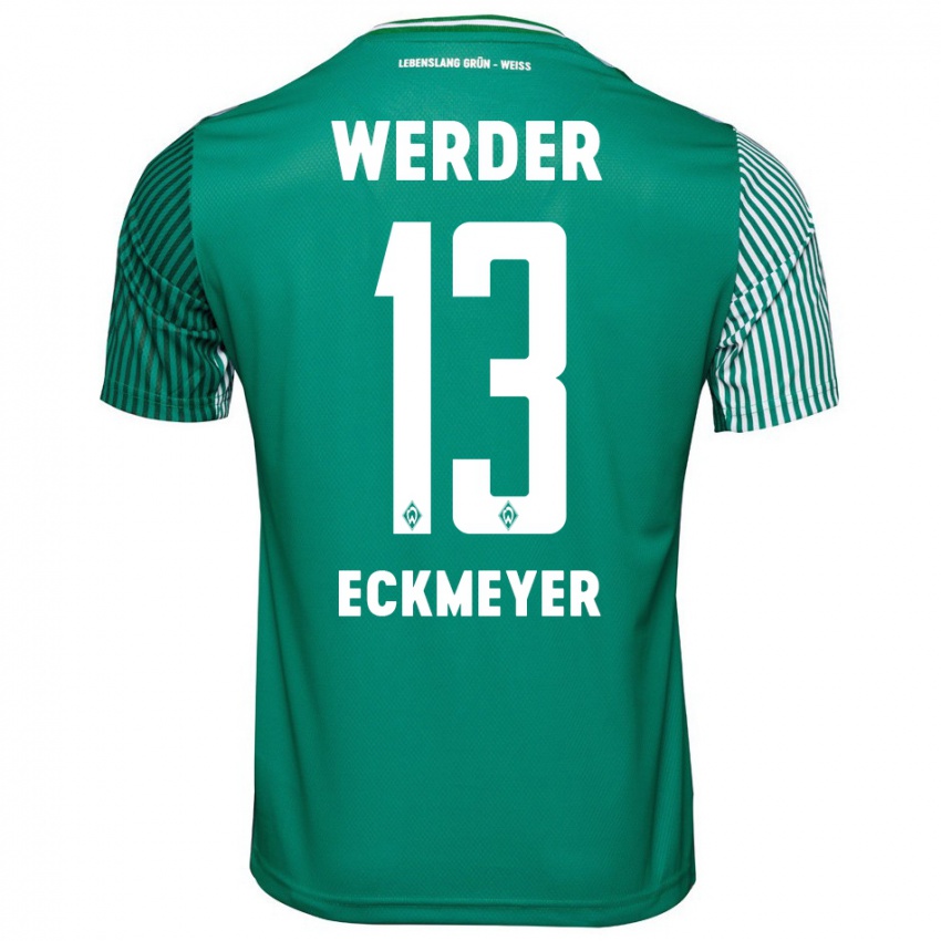 Damen Tjark Eckmeyer #13 Grün Heimtrikot Trikot 2023/24 T-Shirt