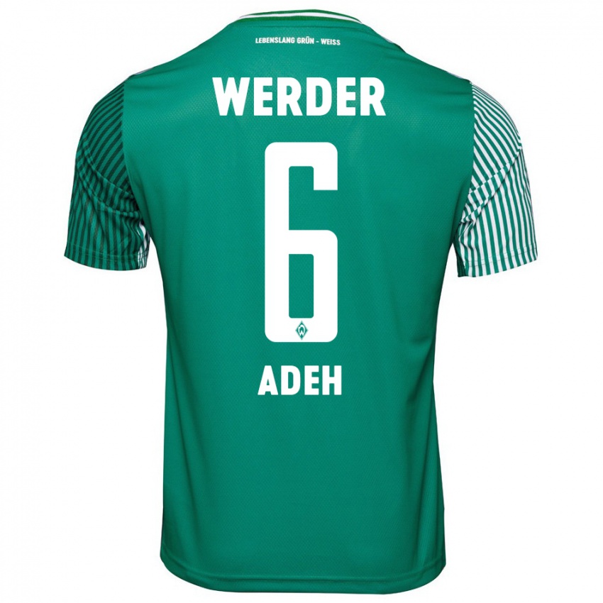 Damen Wesley Adeh #6 Grün Heimtrikot Trikot 2023/24 T-Shirt