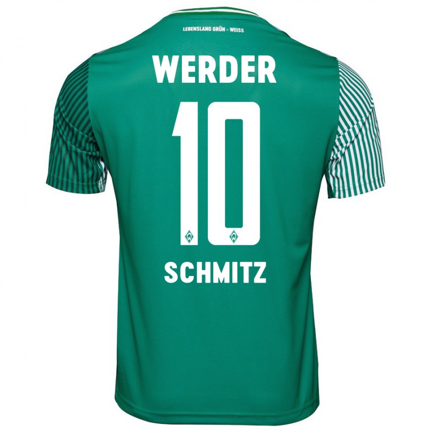 Damen Maximilian Schmitz #10 Grün Heimtrikot Trikot 2023/24 T-Shirt