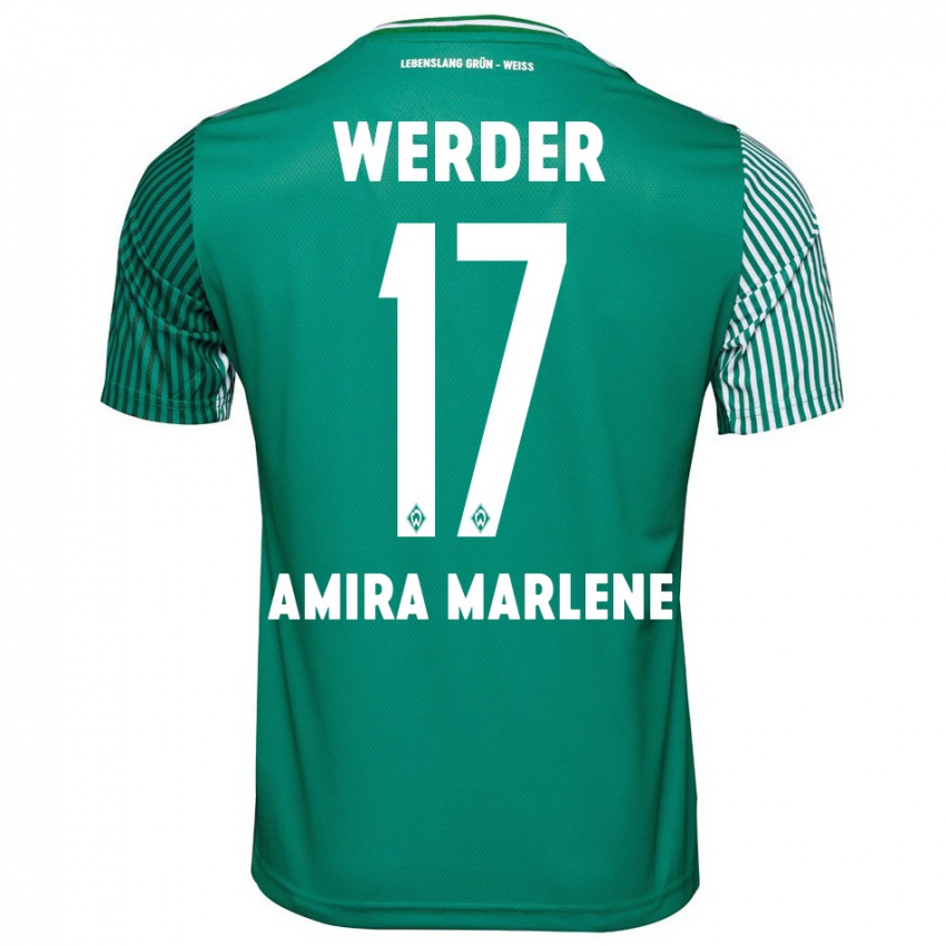 Damen Amira Marlene Dahl #17 Grün Heimtrikot Trikot 2023/24 T-Shirt