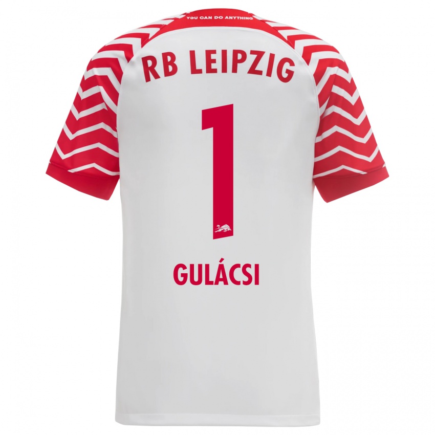 Damen Peter Gulacsi #1 Weiß Heimtrikot Trikot 2023/24 T-Shirt