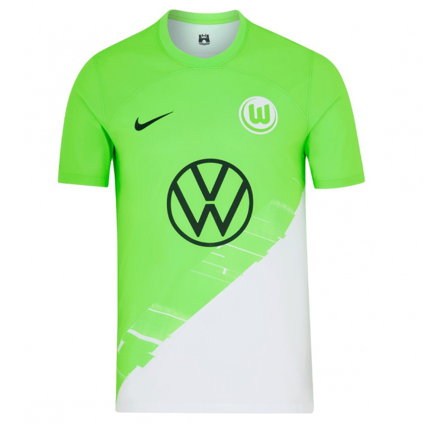 Damen Jonathan Akaegbobi #24 Grün Heimtrikot Trikot 2023/24 T-Shirt