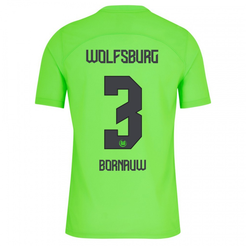 Damen Sebastiaan Bornauw #3 Grün Heimtrikot Trikot 2023/24 T-Shirt