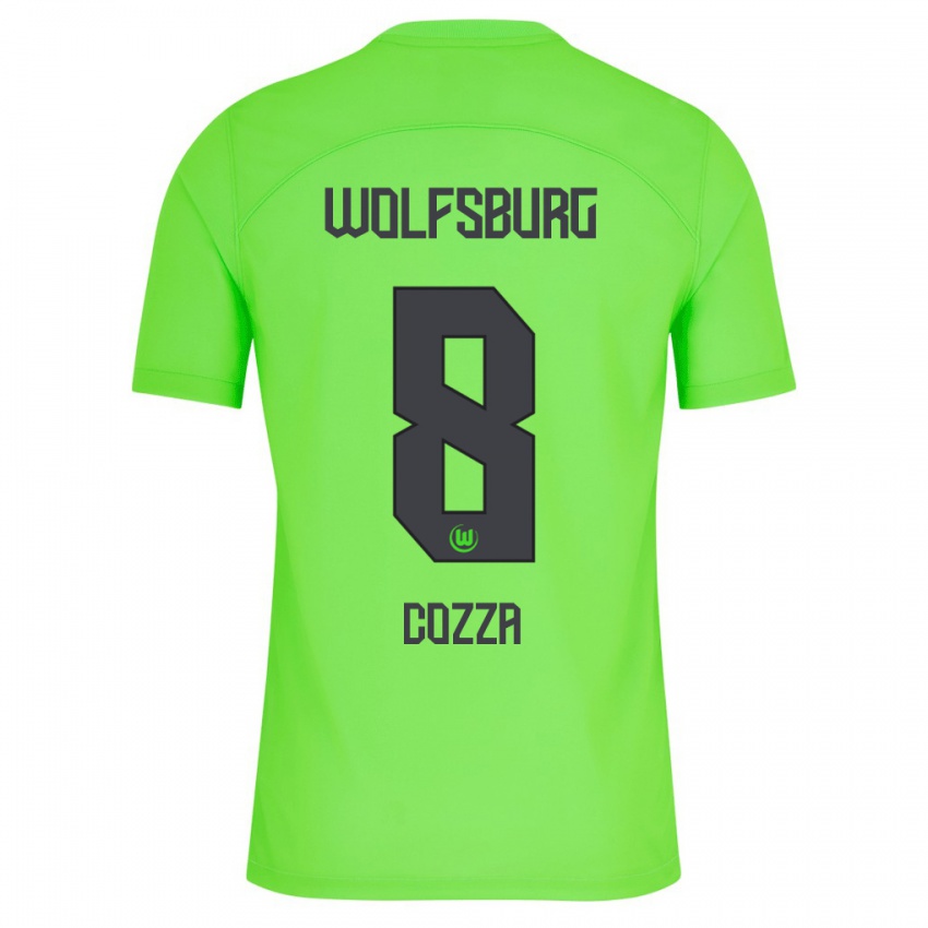 Damen Nicolas Cozza #8 Grün Heimtrikot Trikot 2023/24 T-Shirt