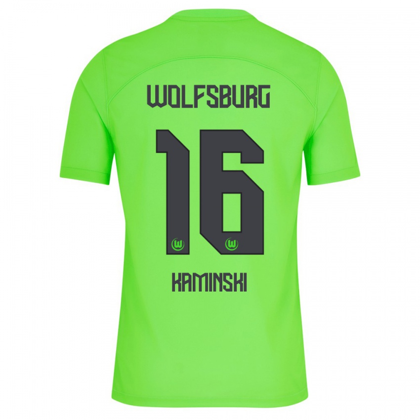 Damen Jakub Kaminski #16 Grün Heimtrikot Trikot 2023/24 T-Shirt