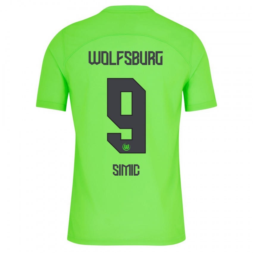 Damen Karlo Simic #9 Grün Heimtrikot Trikot 2023/24 T-Shirt