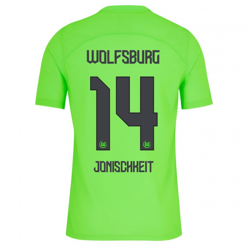 Damen Jamal Jonischkeit #14 Grün Heimtrikot Trikot 2023/24 T-Shirt