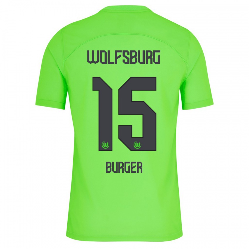 Damen Jan Bürger #15 Grün Heimtrikot Trikot 2023/24 T-Shirt