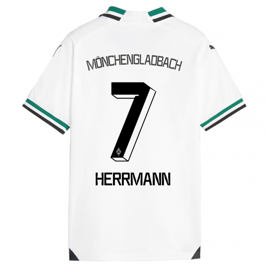 Damen Patrick Herrmann #7 Weiß Grün Heimtrikot Trikot 2023/24 T-Shirt