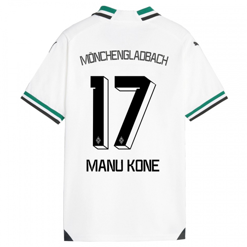 Damen Manu Kone #17 Weiß Grün Heimtrikot Trikot 2023/24 T-Shirt
