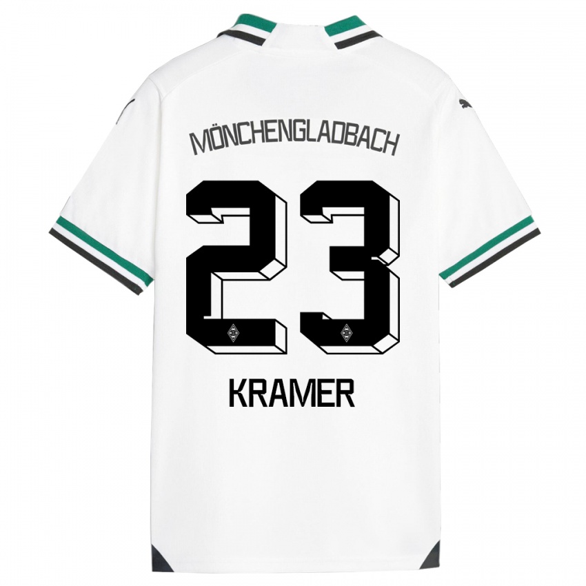 Damen Christoph Kramer #23 Weiß Grün Heimtrikot Trikot 2023/24 T-Shirt