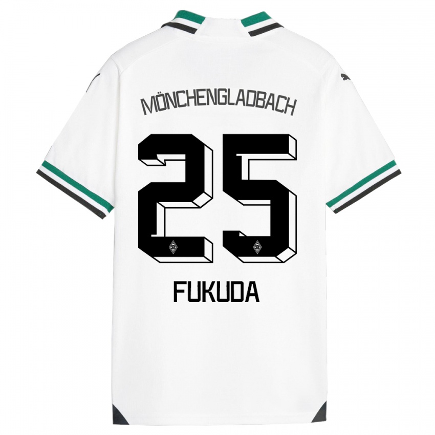 Damen Shio Fukuda #25 Weiß Grün Heimtrikot Trikot 2023/24 T-Shirt