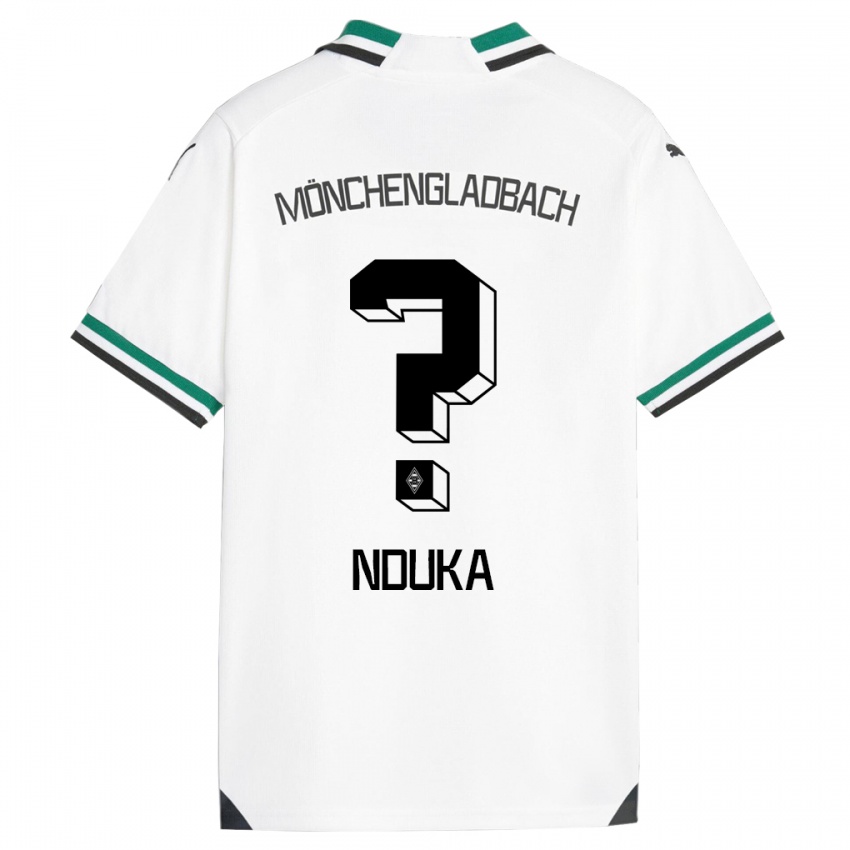 Damen Michael Nduka #0 Weiß Grün Heimtrikot Trikot 2023/24 T-Shirt