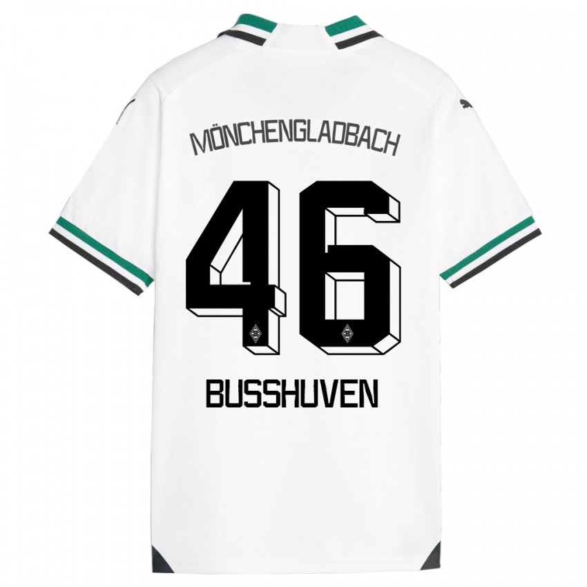 Damen Alina Busshuven #46 Weiß Grün Heimtrikot Trikot 2023/24 T-Shirt