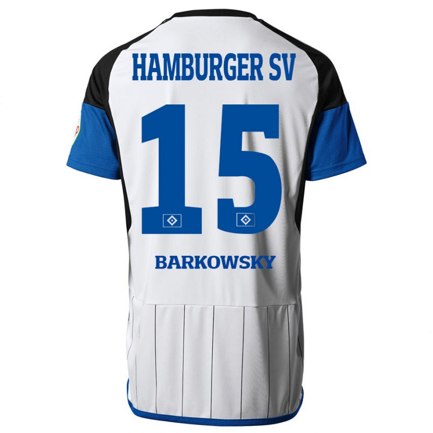 Damen Finn Barkowsky #15 Weiß Heimtrikot Trikot 2023/24 T-Shirt