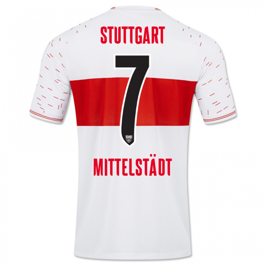 Damen Maximilian Mittelstädt #7 Weiß Heimtrikot Trikot 2023/24 T-Shirt