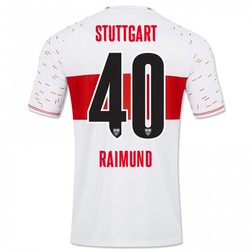 Damen Luca Raimund #40 Weiß Heimtrikot Trikot 2023/24 T-Shirt