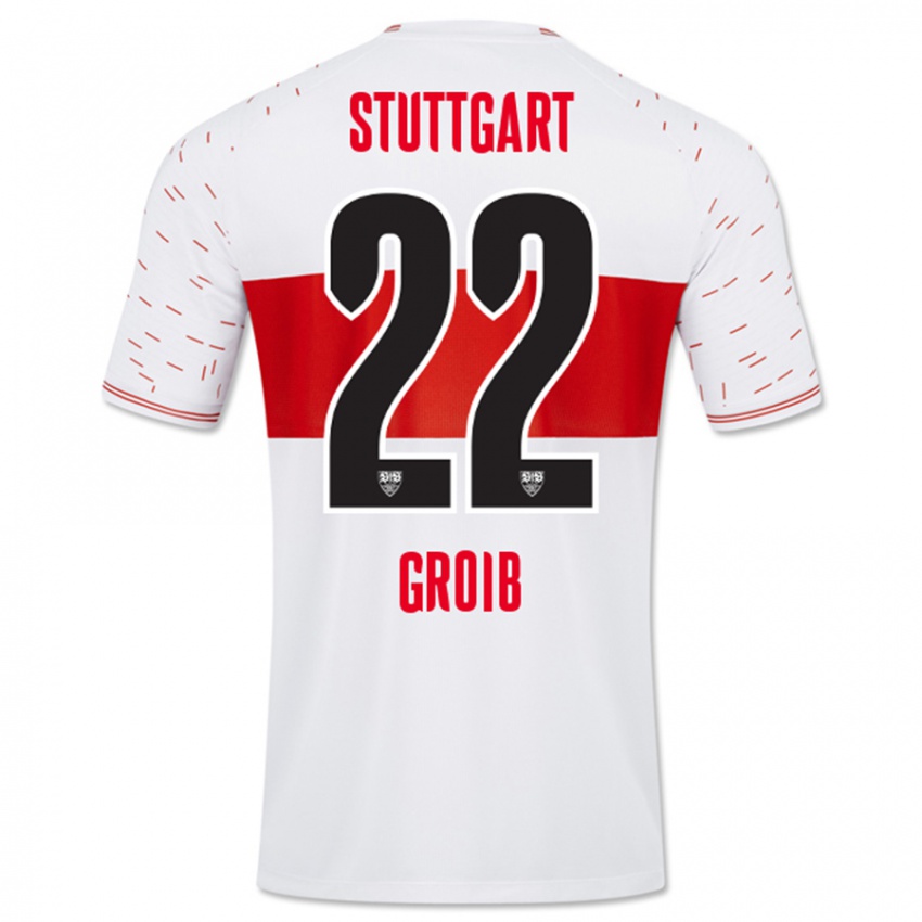 Damen Alexander Groiß #22 Weiß Heimtrikot Trikot 2023/24 T-Shirt