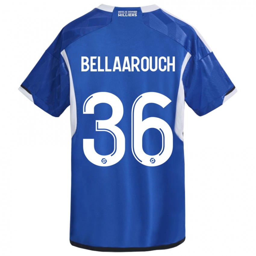 Damen Alaa Bellaarouch #36 Blau Heimtrikot Trikot 2023/24 T-Shirt