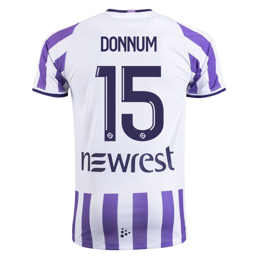 Damen Aron Dønnum #15 Weiß Heimtrikot Trikot 2023/24 T-Shirt