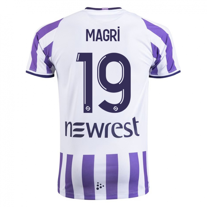 Damen Frank Magri #19 Weiß Heimtrikot Trikot 2023/24 T-Shirt