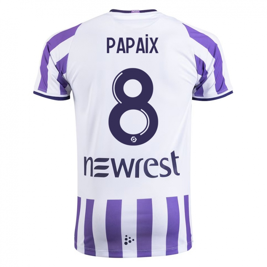 Damen Pauline Papaix #8 Weiß Heimtrikot Trikot 2023/24 T-Shirt