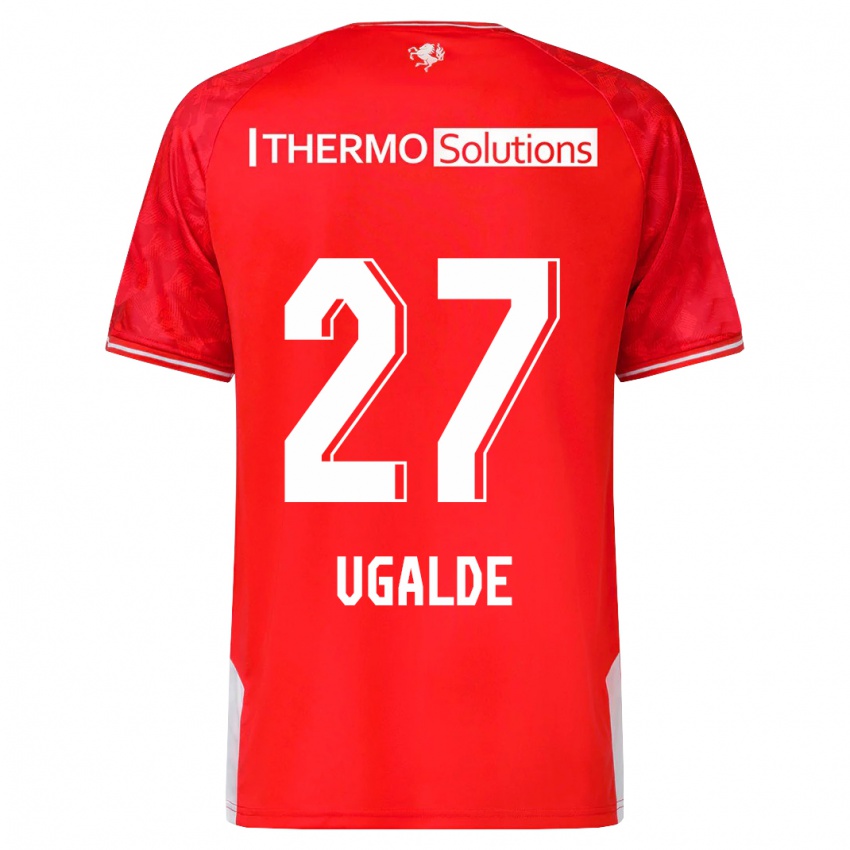 Damen Manfred Ugalde #27 Rot Heimtrikot Trikot 2023/24 T-Shirt
