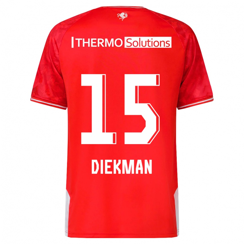 Damen Jill Diekman #15 Rot Heimtrikot Trikot 2023/24 T-Shirt