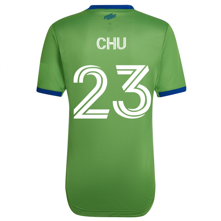 Damen Leo Chu #23 Grün Heimtrikot Trikot 2023/24 T-Shirt