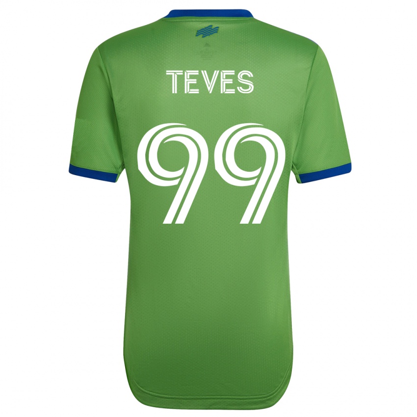 Damen Dylan Teves #99 Grün Heimtrikot Trikot 2023/24 T-Shirt