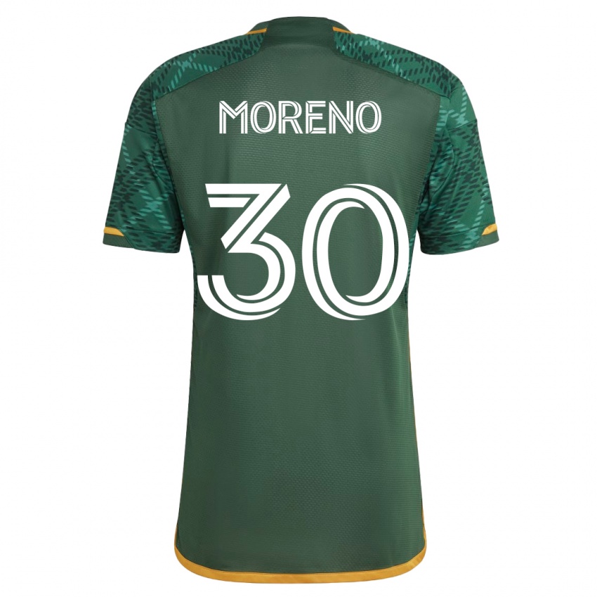 Damen Santiago Moreno #30 Grün Heimtrikot Trikot 2023/24 T-Shirt