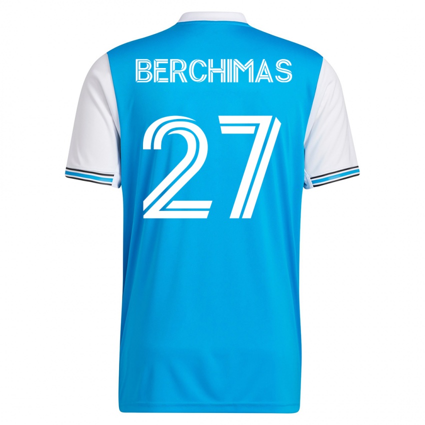 Damen Nimfasha Berchimas #27 Blau Heimtrikot Trikot 2023/24 T-Shirt