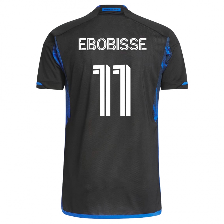 Damen Jeremy Ebobisse #11 Blau Schwarz Heimtrikot Trikot 2023/24 T-Shirt