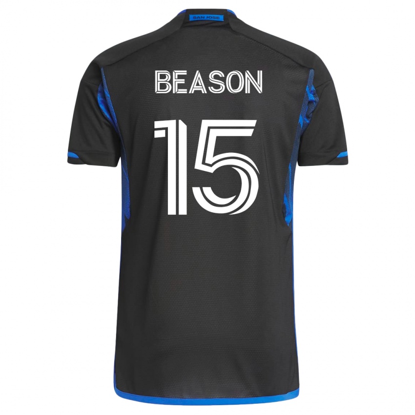 Damen Tanner Beason #15 Blau Schwarz Heimtrikot Trikot 2023/24 T-Shirt