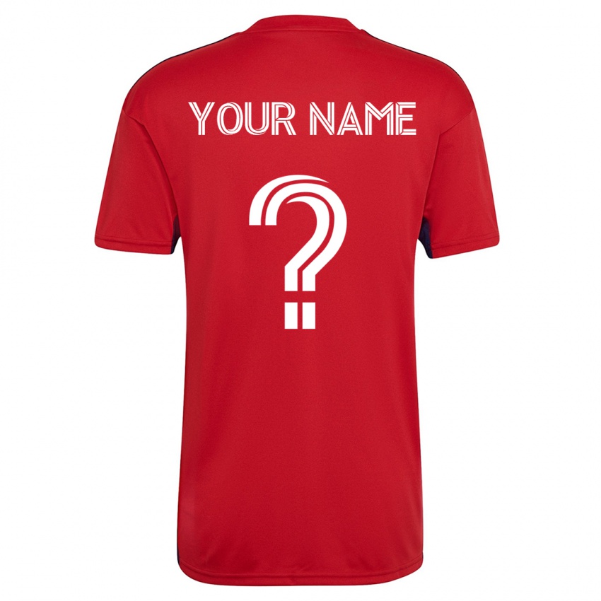 Damen Ihren Namen #0 Rot Heimtrikot Trikot 2023/24 T-Shirt