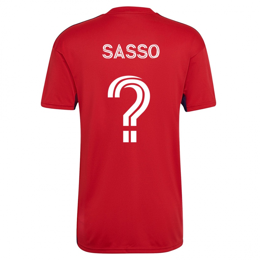 Damen Gino Sasso #0 Rot Heimtrikot Trikot 2023/24 T-Shirt